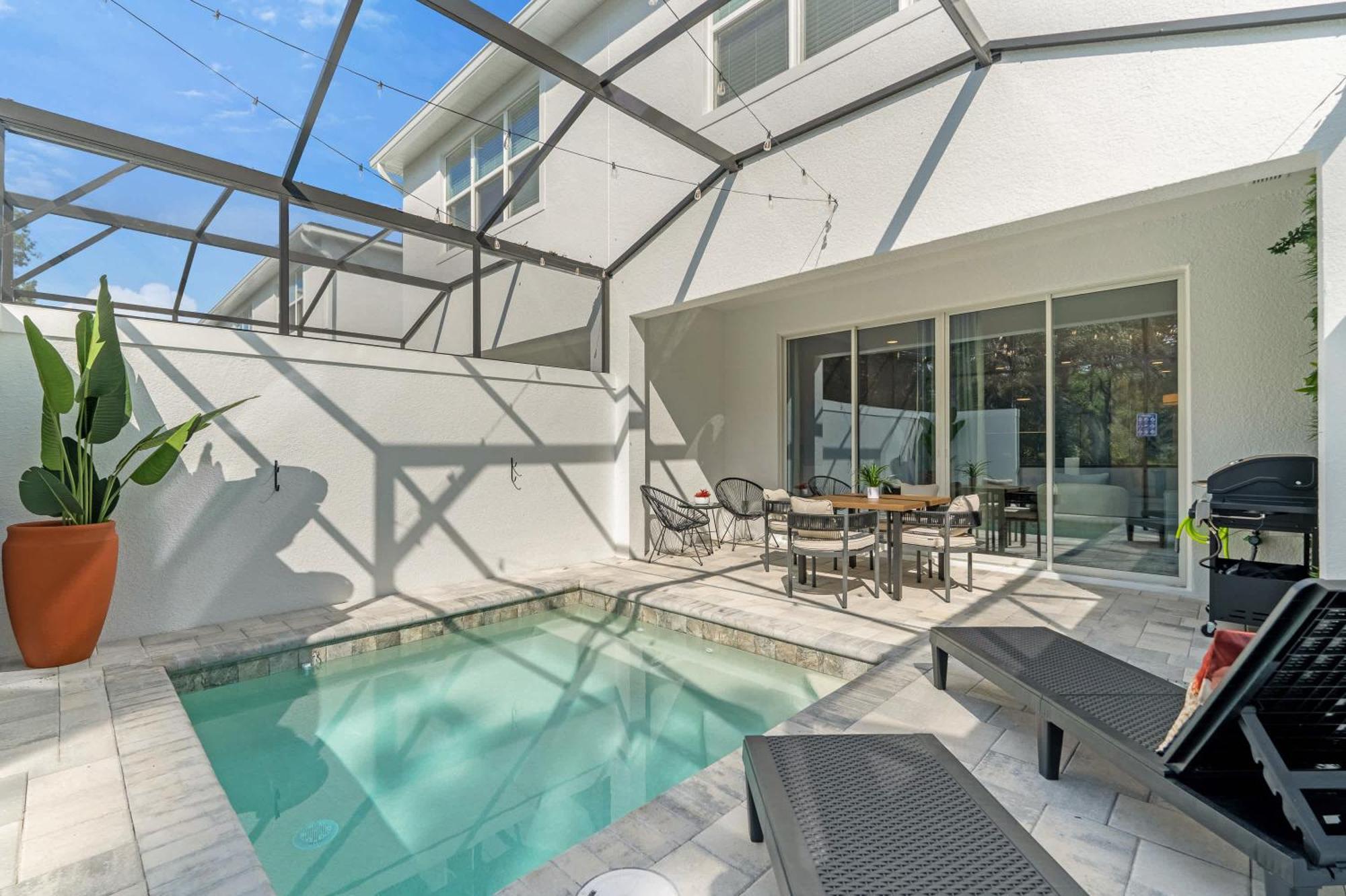 Upstay - Modern Family Townhouse W Private Pool Орландо Экстерьер фото